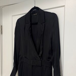 Massimo Dutti Black Long Sleeve jumpsuit